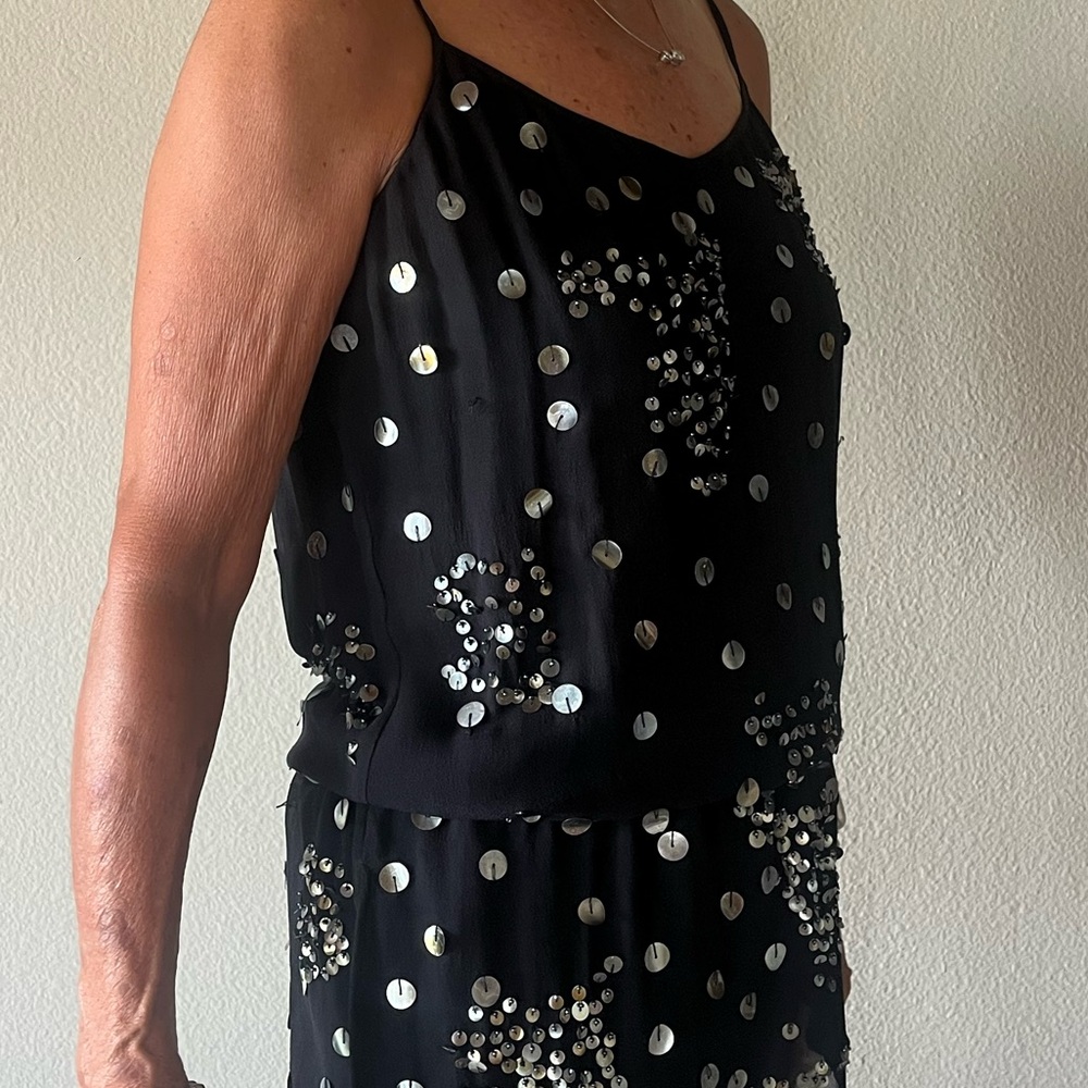 Twelfth Street by Cynthia Vincent Black Sequin Camisole